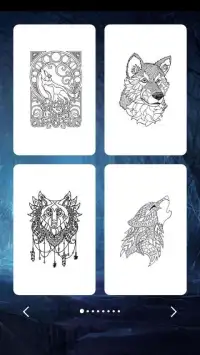 Wolf Coloring Art Game Screen Shot 3