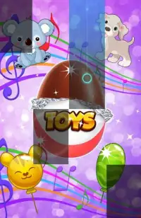 Piano Surprise Tiles Eggs : Chocolate Egg toy Game Screen Shot 0