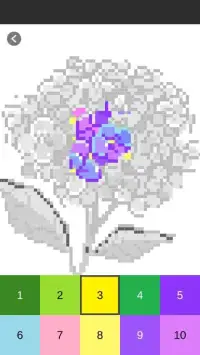 Flower Color By Number: Pixel Art Flower Screen Shot 1