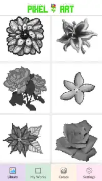 Flower Color By Number: Pixel Art Flower Screen Shot 0