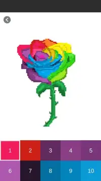 Flower Color By Number: Pixel Art Flower Screen Shot 4