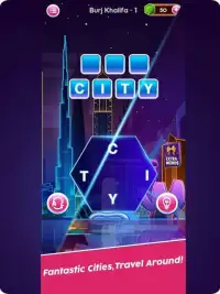Iconic Word City Game: Swipe, Connect & Make Words Screen Shot 1