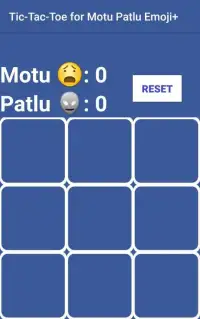 Tic-Tac-Toe for Motu Patlu Emoji+ Screen Shot 2