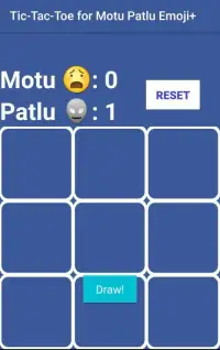 Tic-Tac-Toe for Motu Patlu Emoji+ Screen Shot 0