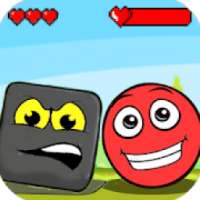 Bossy Ball : in new red adventure 4 worlds