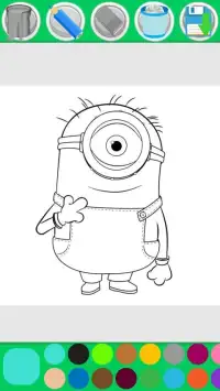 Minion Coloring Pages Game Screen Shot 5