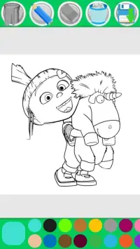 Minion Coloring Pages Game Screen Shot 3