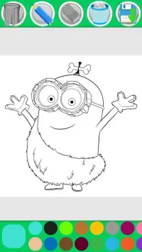 Minion Coloring Pages Game Screen Shot 1