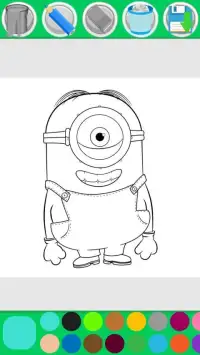 Minion Coloring Pages Game Screen Shot 4