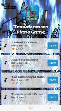 Transformers Piano Game Screen Shot 1