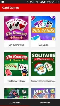 Card Games Free - Gin Rummy, Solitaire, Blackjack Screen Shot 0