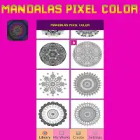 Mandalas Art Pixel Color By Number Screen Shot 3