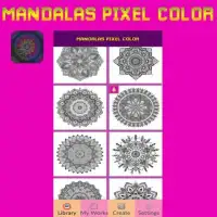 Mandalas Art Pixel Color By Number Screen Shot 4