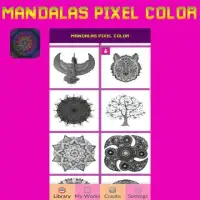 Mandalas Art Pixel Color By Number Screen Shot 0