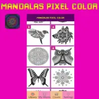 Mandalas Art Pixel Color By Number Screen Shot 1