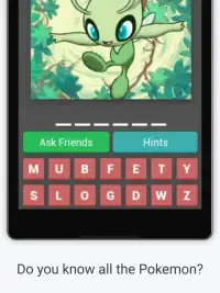 Name the Pokemon - Unofficial Pokemon Quiz Trivia Screen Shot 5