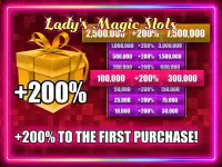 Lady's Magic Slots Screen Shot 2