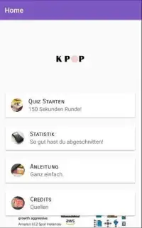 Deutsches K-Pop Quiz (BTS, Blackpink, Twice, ...) Screen Shot 2