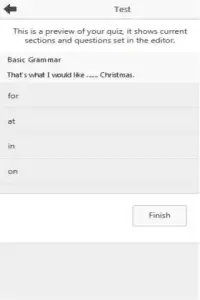 Words Grammar Test Screen Shot 1