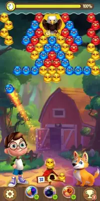 Bubble Bird Shooter - Color Bubble Game Screen Shot 4