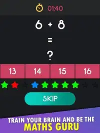 Math Guru: 2 Player Math Game Screen Shot 3