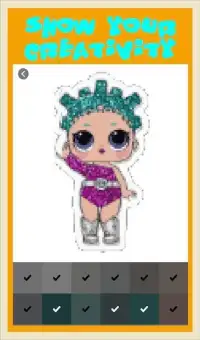 Pixel Art Surprise Dolls, LoL Color By Number Screen Shot 3