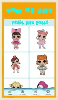 Pixel Art Surprise Dolls, LoL Color By Number Screen Shot 5