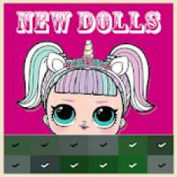 Pixel Art Surprise Dolls, LoL Color By Number