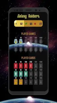 Galaxy Raiders - space cards - offline card game Screen Shot 1