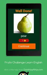 Fruits Challenge - Learn English Screen Shot 4