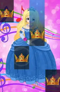 Piano Princess Tiles : Princess Music Queen Game Screen Shot 2