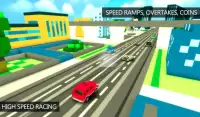 Blocky Highway Traffic Racing Screen Shot 2