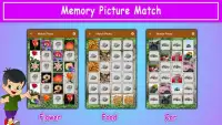 Memory Game. Picture Match Screen Shot 0