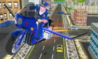 Flying Police Bike Rider Marshal : Rescue Mission Screen Shot 8