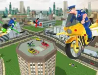 Flying Police Bike Rider Marshal : Rescue Mission Screen Shot 6