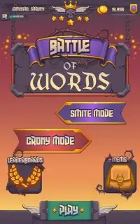 Battle of Words - Multiplayer PVP Word Game Screen Shot 1