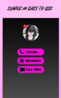 Ayano Aishi Video Call Simulator Screen Shot 3