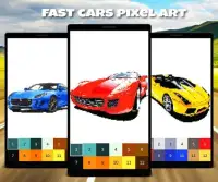 Color by Number: Fast Car Pixel Art Screen Shot 1