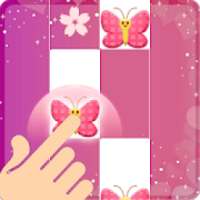 Pink Butterfly Piano - Girly Piano Tiles Butterfly
