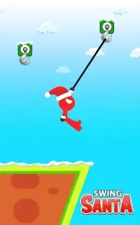 Santa Swing : Stickman Rope Hook Hero Screen Shot 0