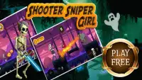 Shooter sniper girl - Action zombie shooting game Screen Shot 3
