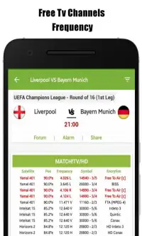 Live Sports TV Guide - Free TV Channels Frequency Screen Shot 5