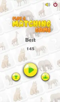 Play Matching Game Animals Theme Screen Shot 1