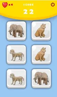 Play Matching Game Animals Theme Screen Shot 0