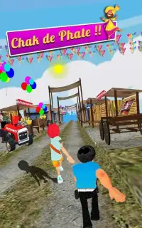 Angry Jatt Run - Subway Game Endless Running Screen Shot 1