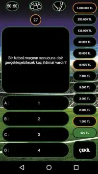 Futbol Bilgi Yarışması Screen Shot 2