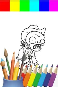 Game Plant zombie vs Coloring Screen Shot 0