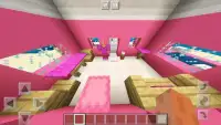 Pink Mansion Minecraft Game for Girls Screen Shot 2