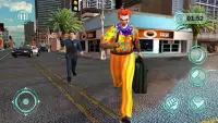 Scary Clown Attack Simulator 3D - Crime City 2018 Screen Shot 2