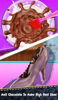 Mr. Fat Unicorn Cooking Chocolate Shoe Cake! Screen Shot 6